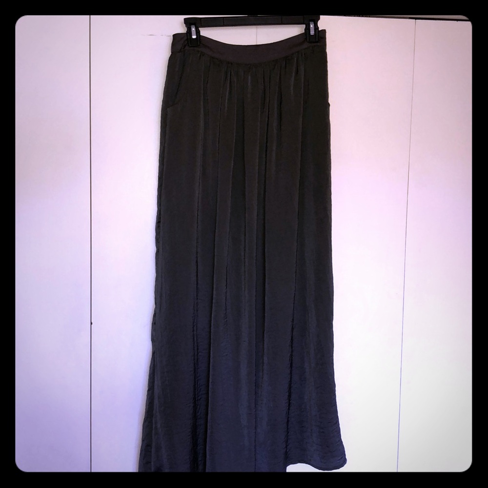 Dark grey maxi skirt